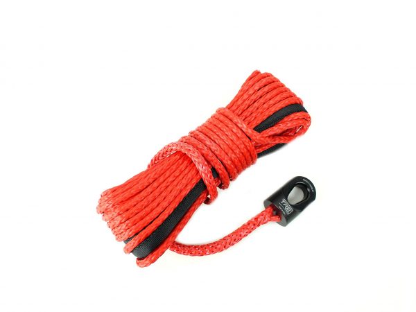 1/4″ Red Winch Rope & Safety Thimble - Tactical Recovery Equipment