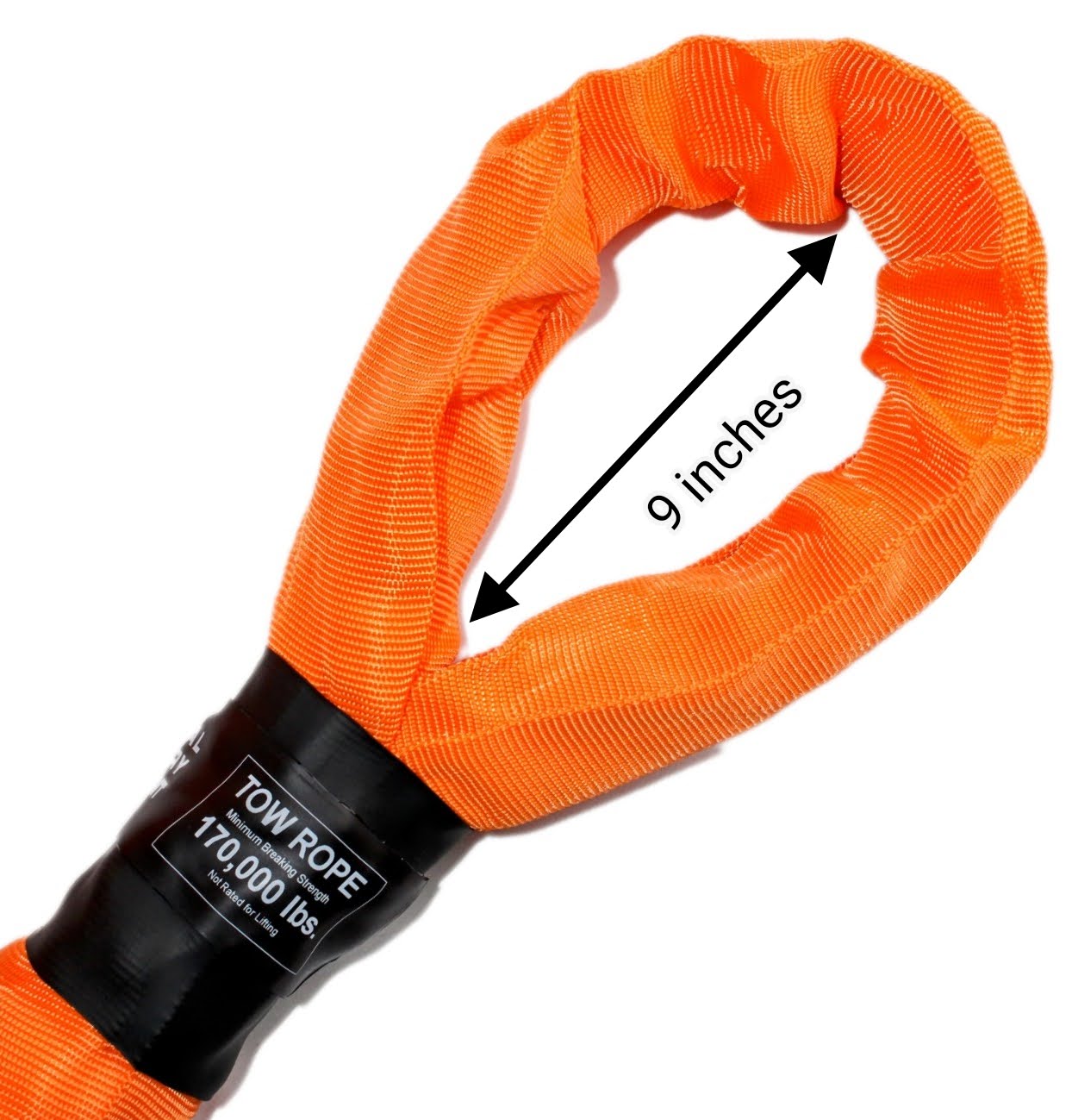 Industrial Tow Rope - 170,000 lb. Breaking Strength